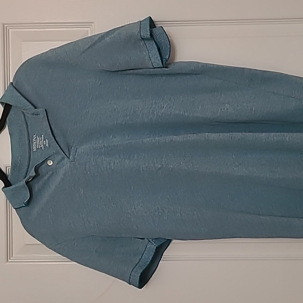Merona blue short sleeve polo size M
